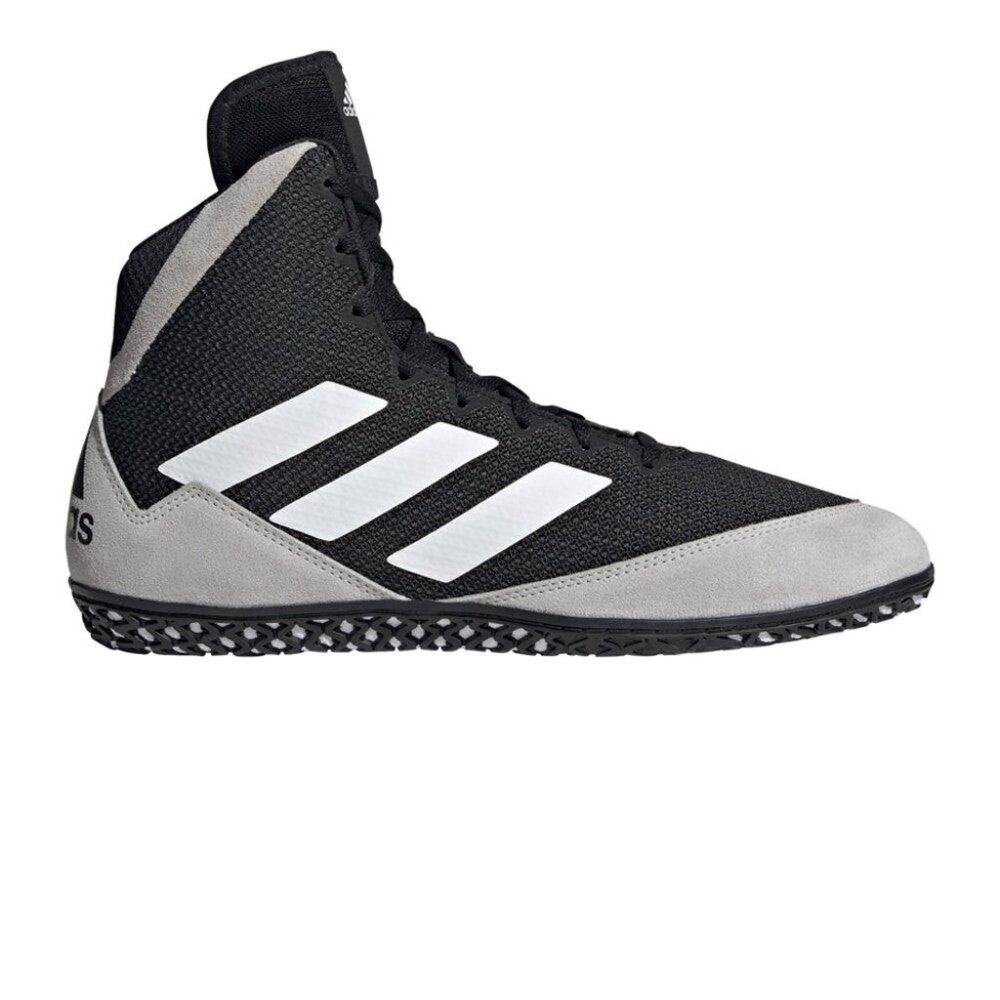 NWOB Adidas Men’s Wrestling Shoes Mat Wizard 5 Black / Gray Mens Size 10.5